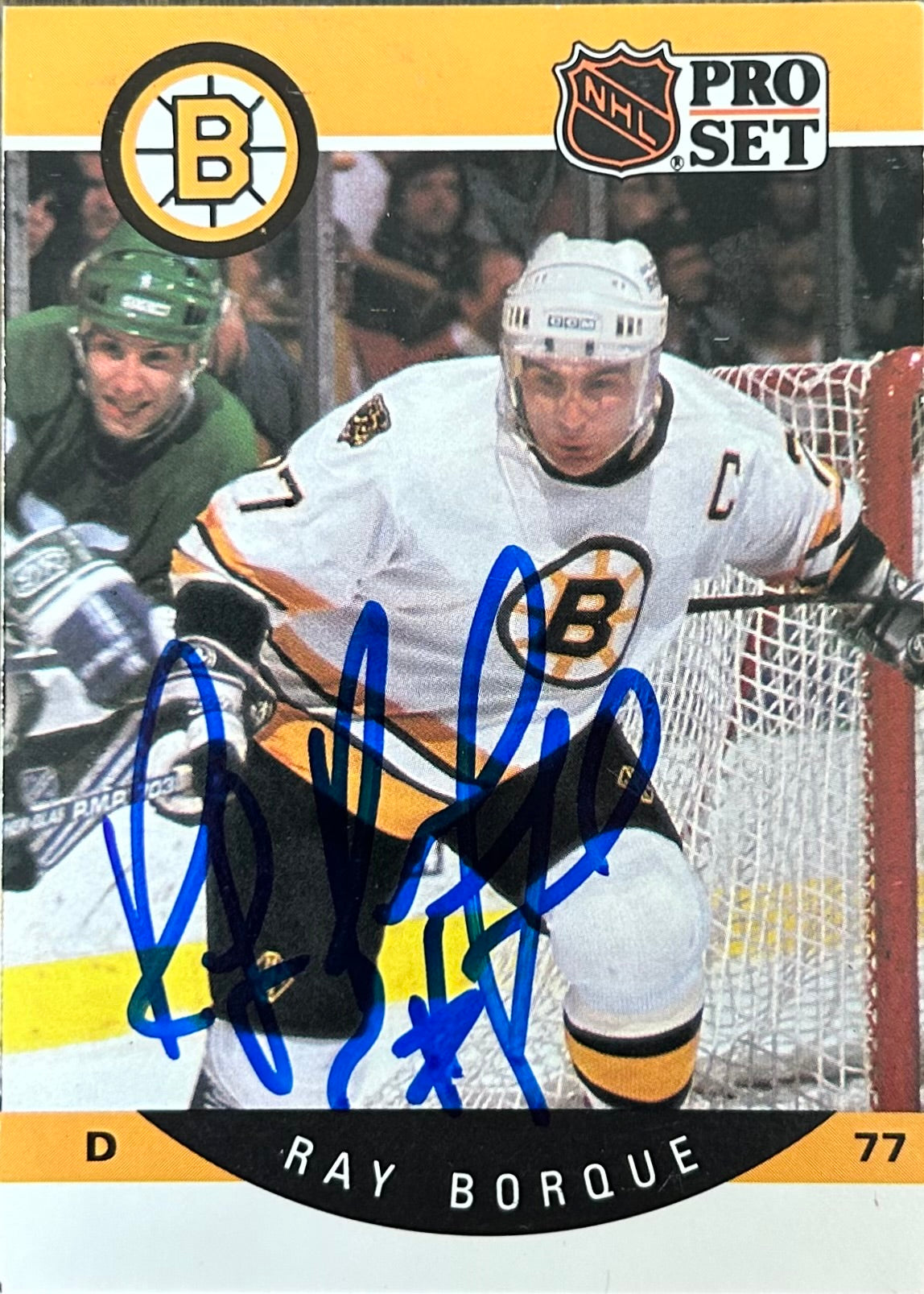 Ray Bourque Autographed Card 1990 NHL ProSet