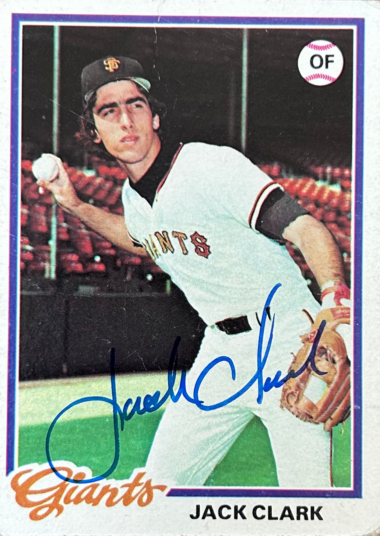 Jack Clark Autographed Baseball Card 1978 Topps