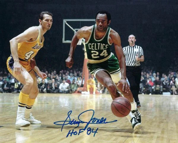 Sam Jones Autographed 16x20 Photo w/HOF Inscription