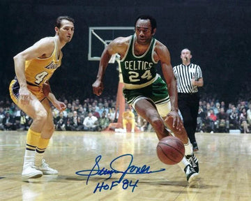 Sam Jones Autographed 16x20 Photo w/HOF Inscription