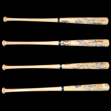 MLB MVP Autographed Rawlings Big Stick Bat w/Inscriptions - 01