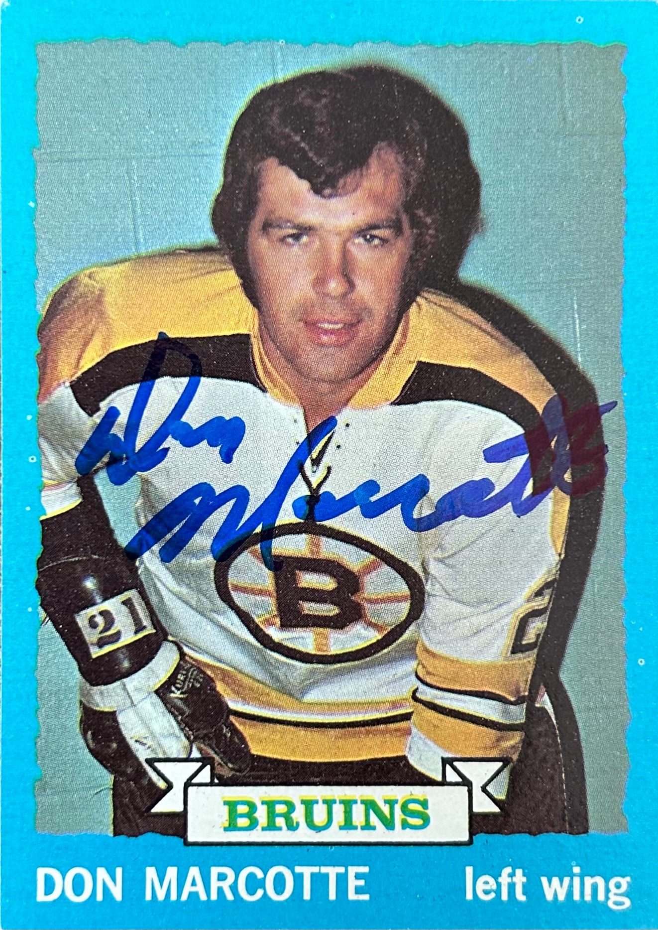 Don Marcotte Autographed Card