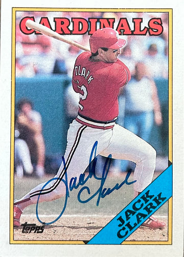 Jack Clark Autographed Baseball Card 1988 Topps