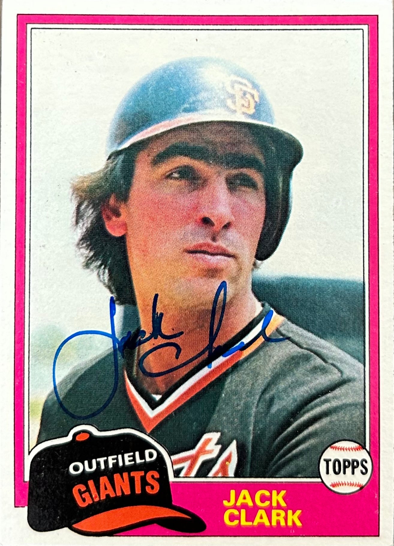 Jack Clark Autographed Baseball Card 1981 Topps
