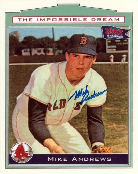 Mike Andrews Autographed 8x1o Photo