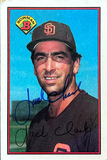 Jack Clark Autographed Baseball Card 1989 Bowman
