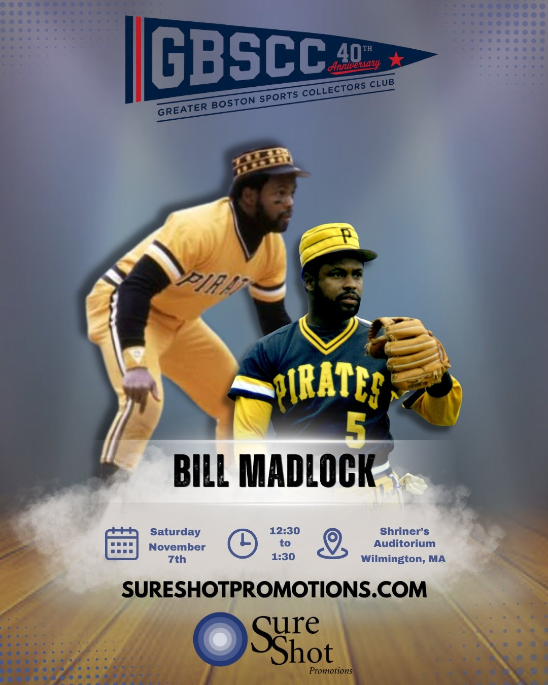 Bill Madlock Public Autograph Signing: SATURDAY 11/7/2026
