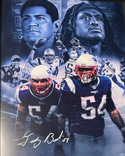 Tedy Bruschi Autographed 16x20 Photo - 01