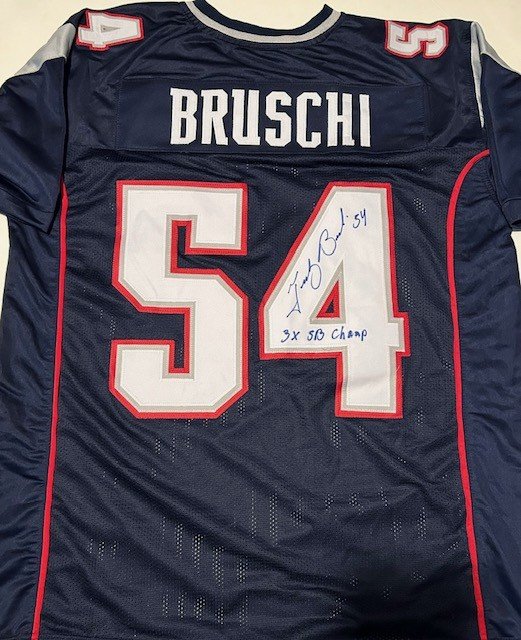 Tedy Bruschi Autographed Jersey - 02