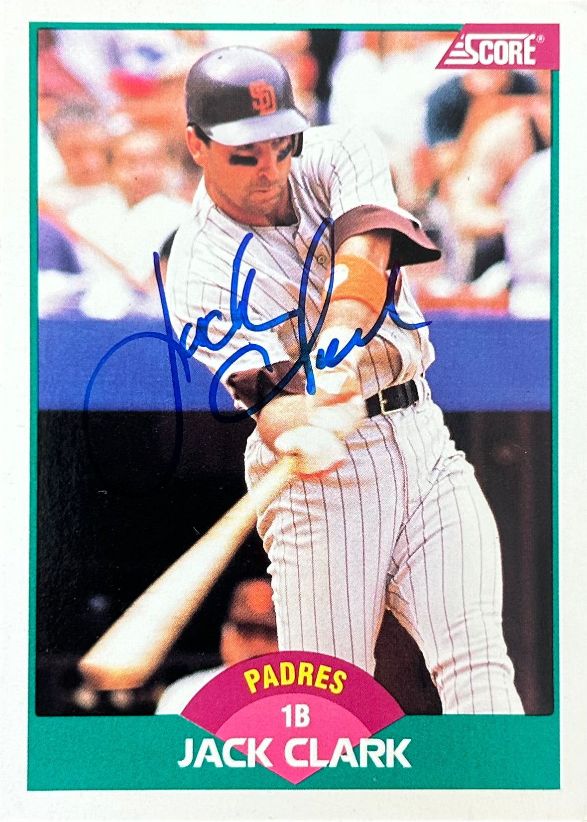 Jack Clark Autographed Baseball Card