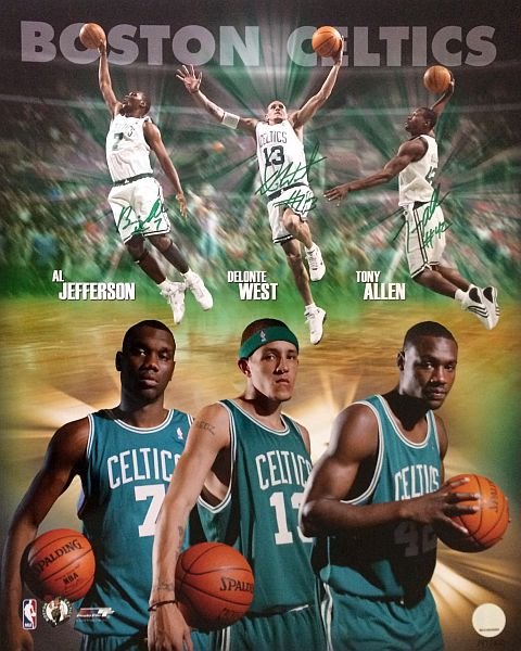 Celtics Rookies Autographed 16x20 Photo