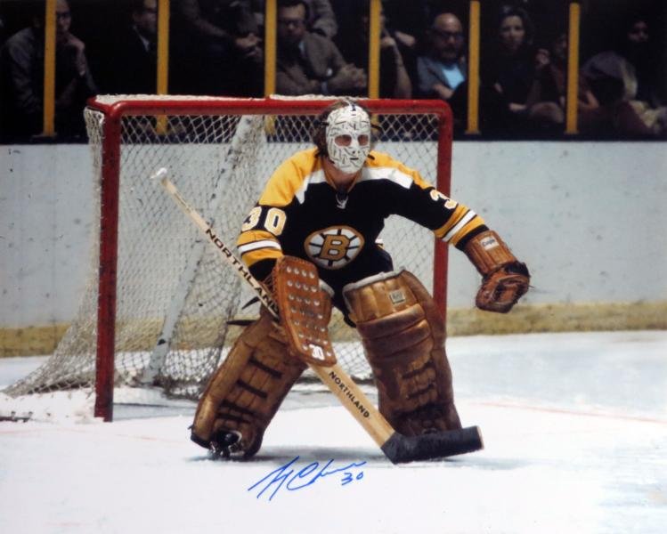 Gerry Cheevers Autographed 16x20 Photo - 10
