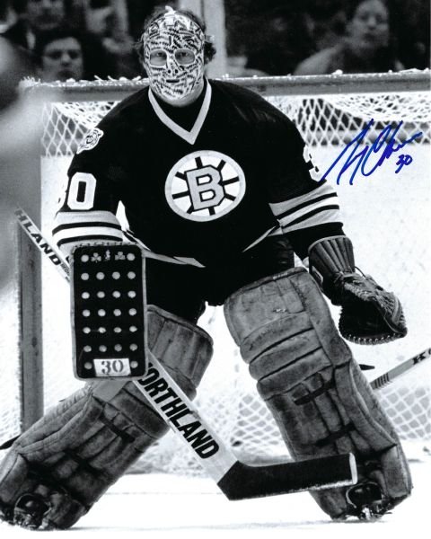 Gerry Cheevers Autographed 16x20 Photo - 14