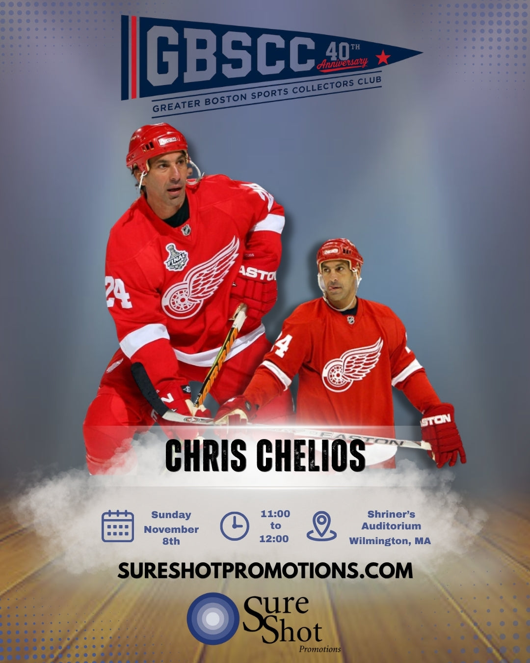 Chris Chelios Public Autograph Signing: SUNDAY 11/8/2026