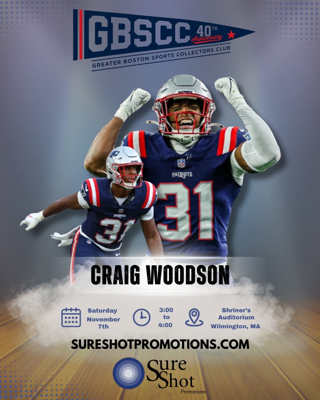 Craig Woodson Public Autograph Signing: SATURDAY 11/7/2026