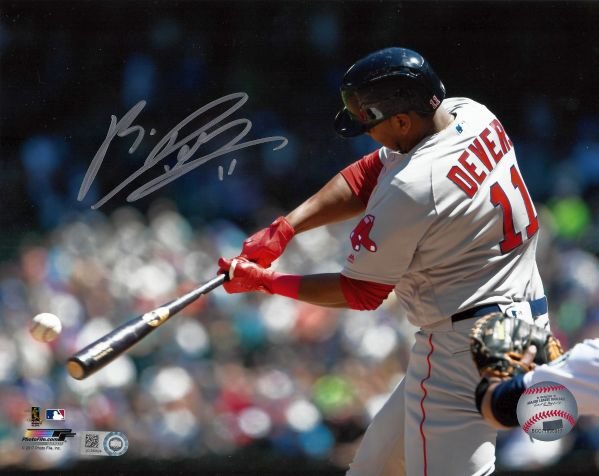 Rafael Devers Autographed 8x10 Photo -02