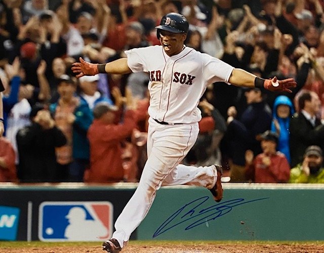Rafael Devers Autographed 16x20- 06