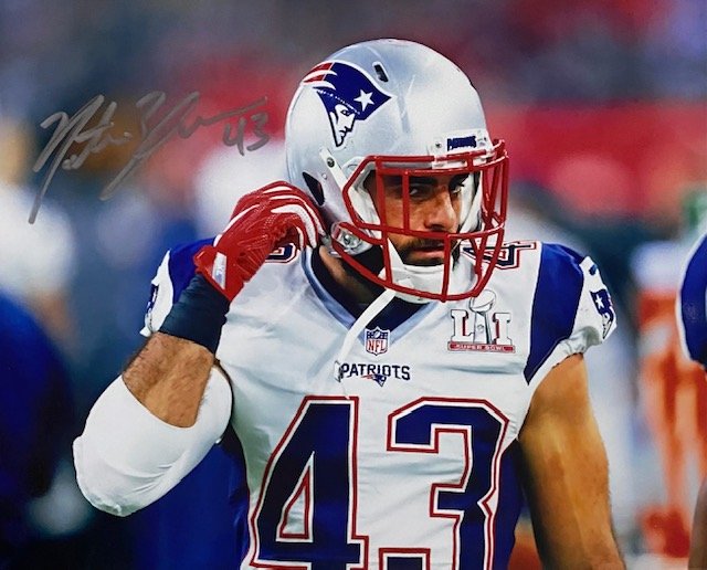 Nate Ebner Autographed 8x10 Photo - 09