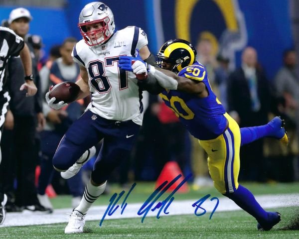 Rob Gronkowski Autographed 8x10 Photo