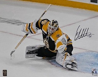 Linus Ullmark Autographed 8x10 Photo - 01