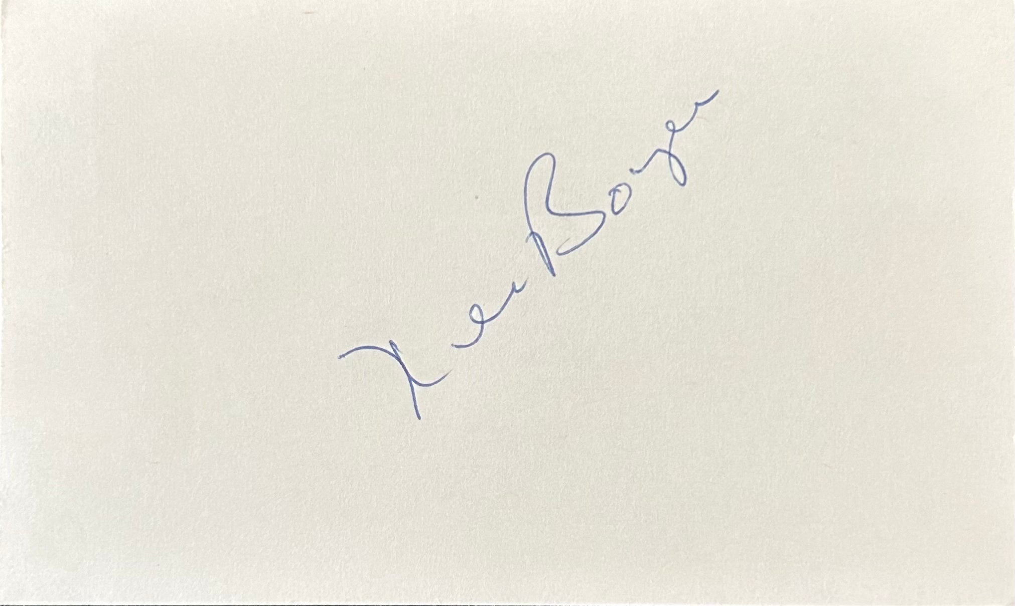 Ken Boyer Autographed Index Card