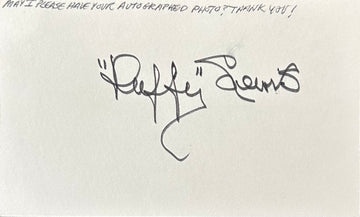 "Duffy" Lewis Autographed Index Card 07