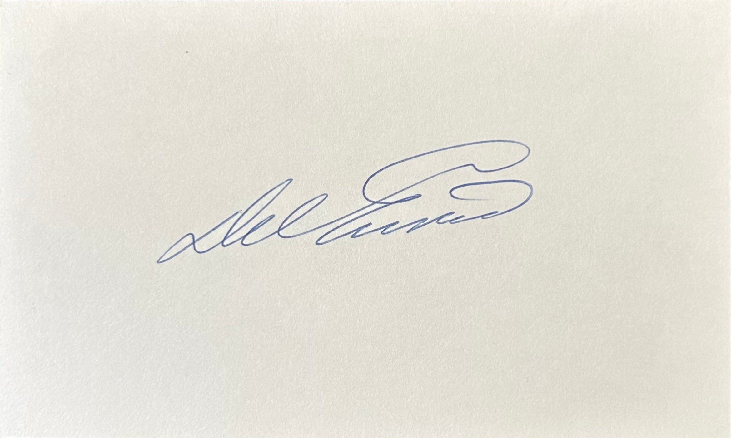 Del Ennis Autographed Index Card 02