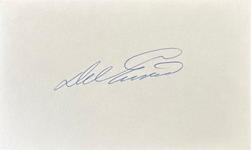 Del Ennis Autographed Index Card 02