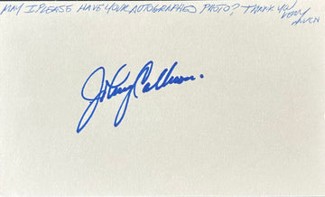 Johnny Callison Autographed Index Card 04
