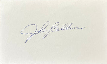 Johnny Callison Autographed Index Card 03