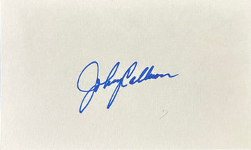 Johnny Callison Autographed Index Card