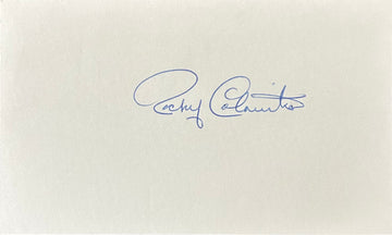 Rocky Colavito Autographed Index Card 03