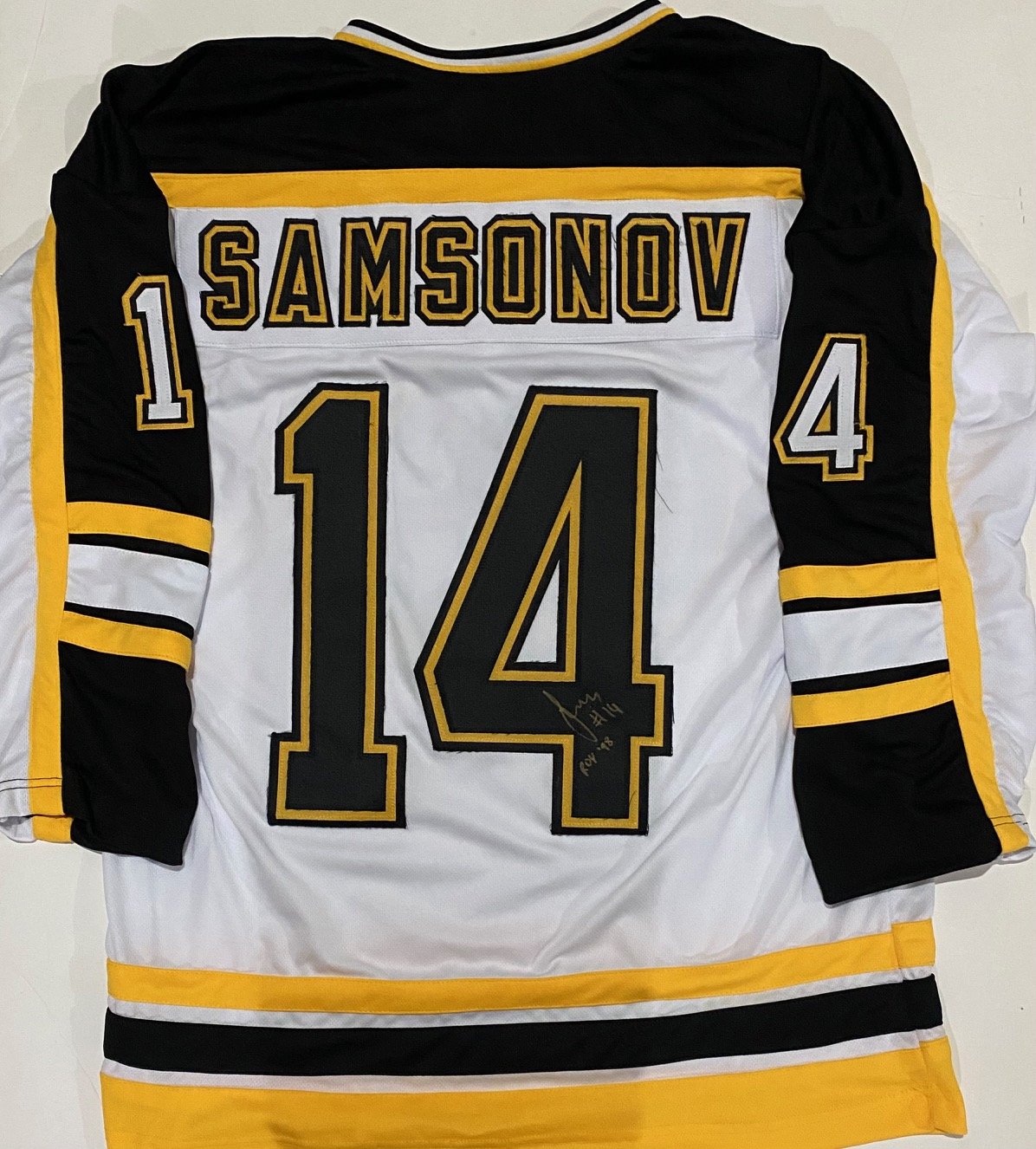 Sergei Samsonov Autographed Jersey-02