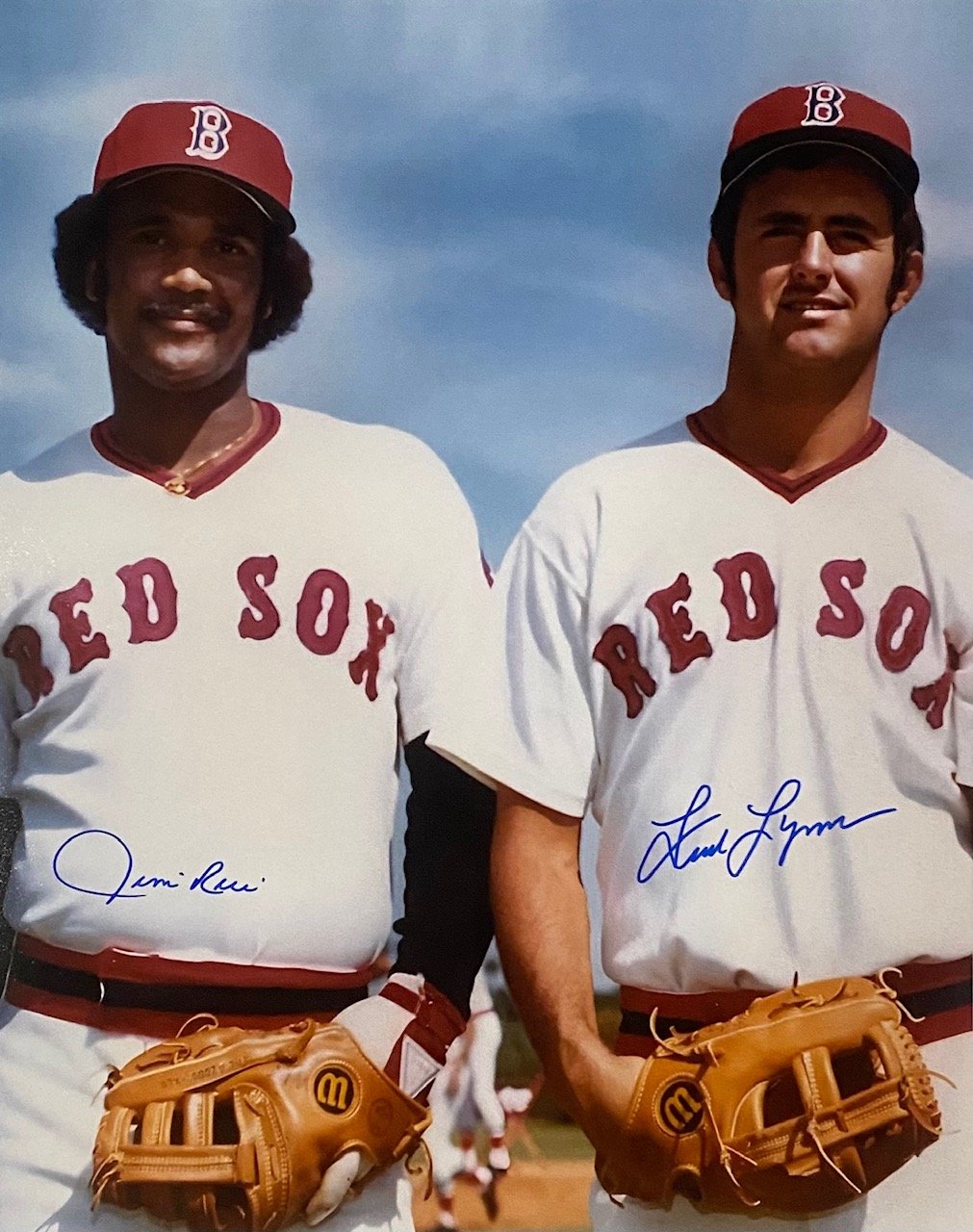 Jim Rice and Fred Lynn Autographed 8x10 Photo-01