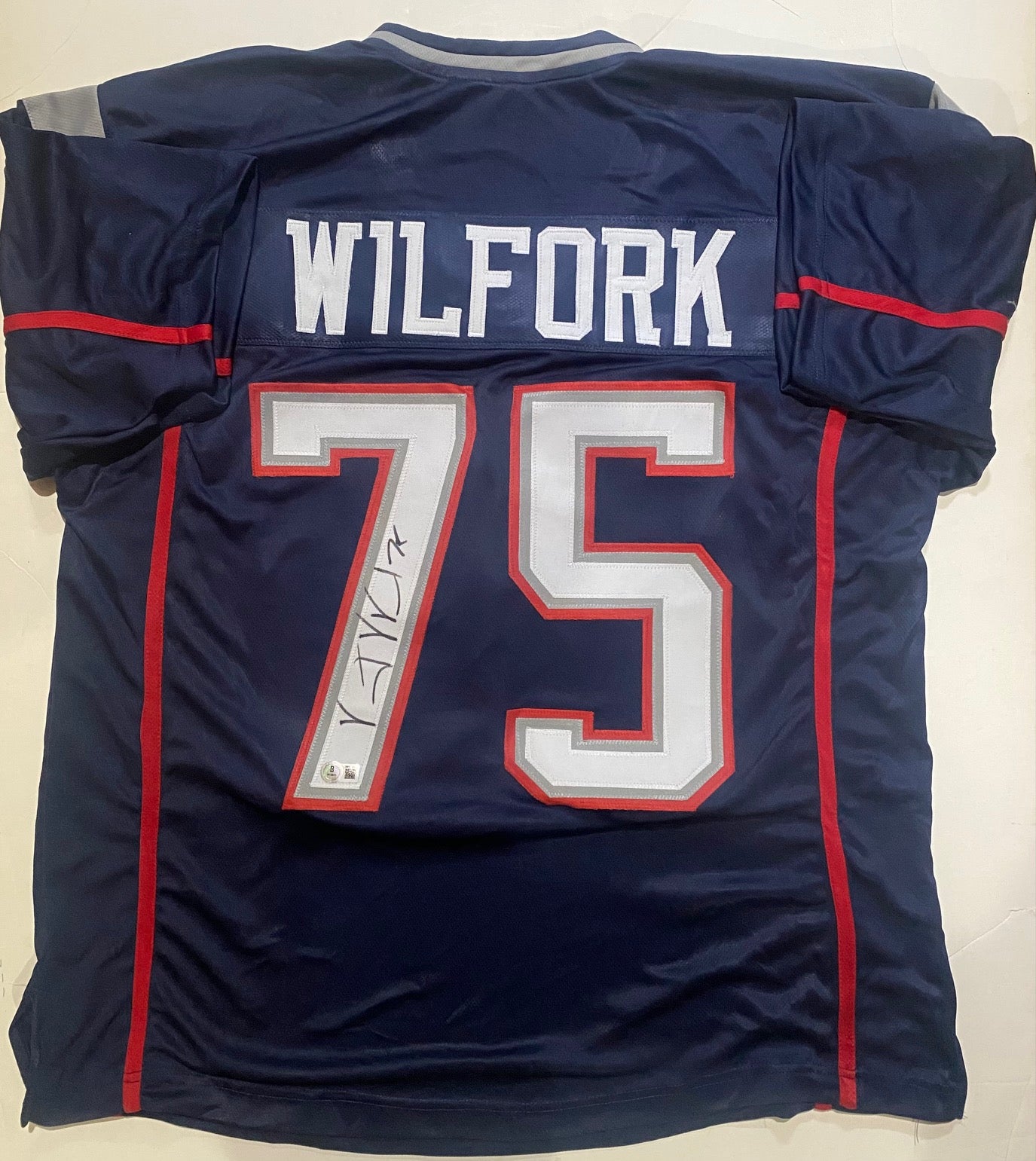 Vince Wilfork Autographed Jersey - 01