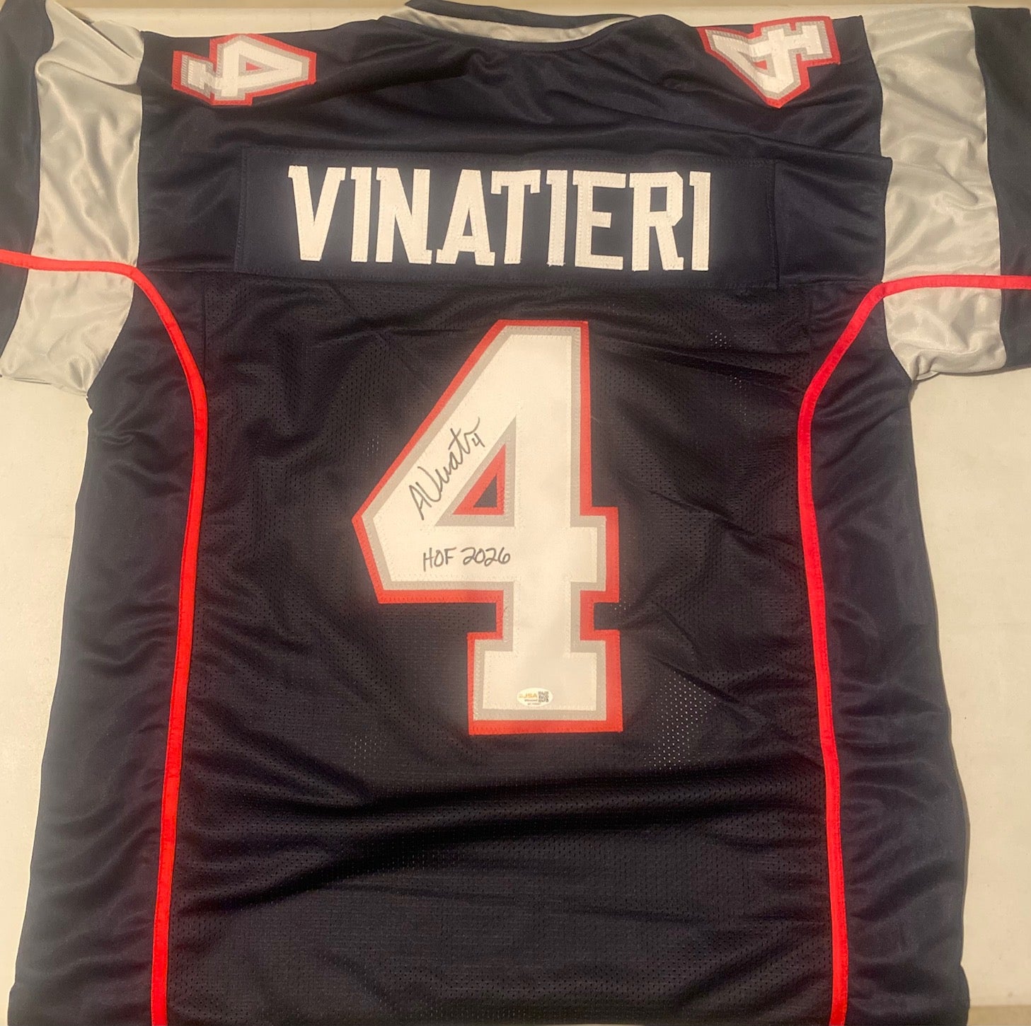 Adam Vinatieri Autographed Jersey- 01