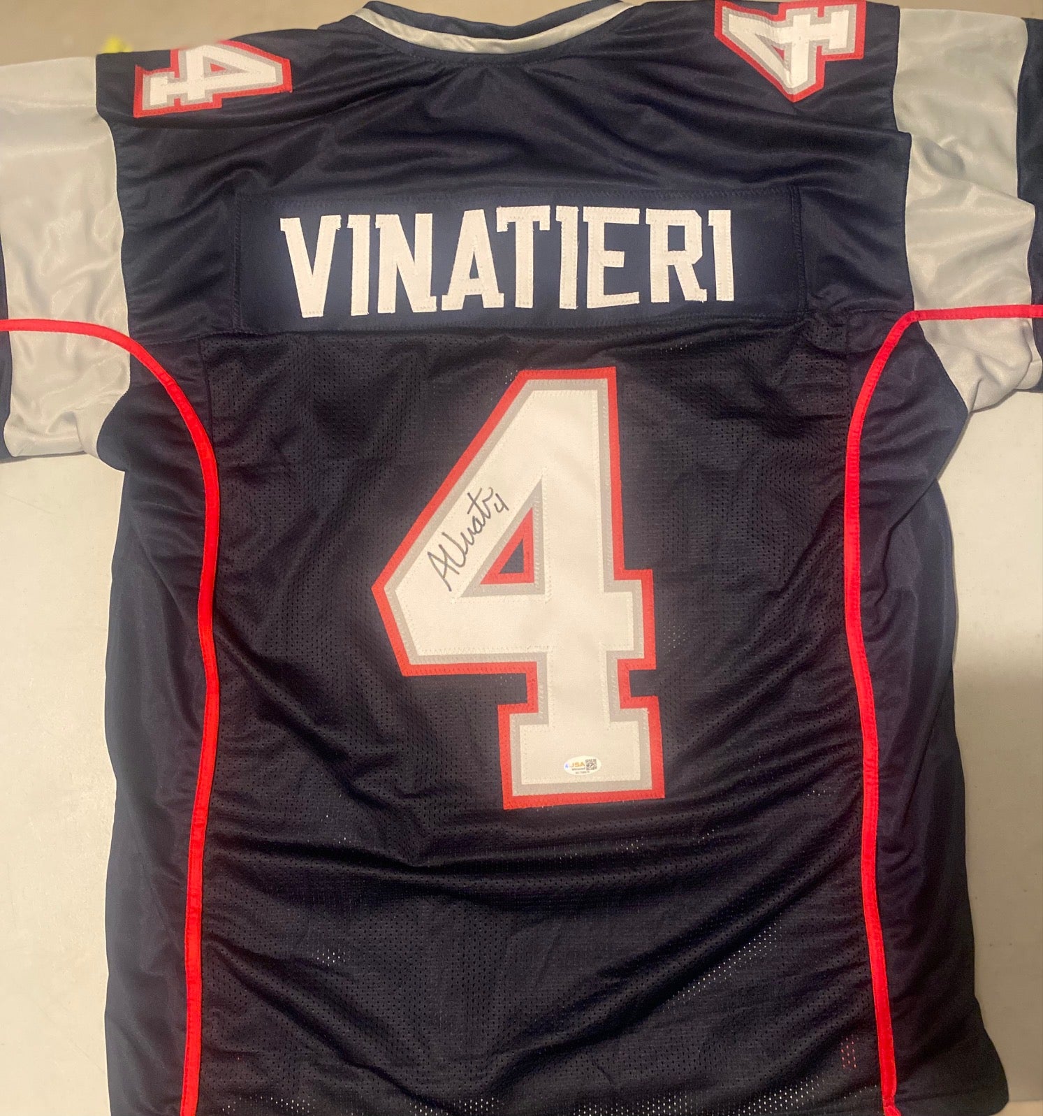 Adam Vinatieri Autographed Jersey- 03