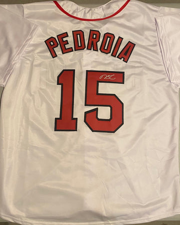 Dustin Pedroia Autographed Jersey- 01