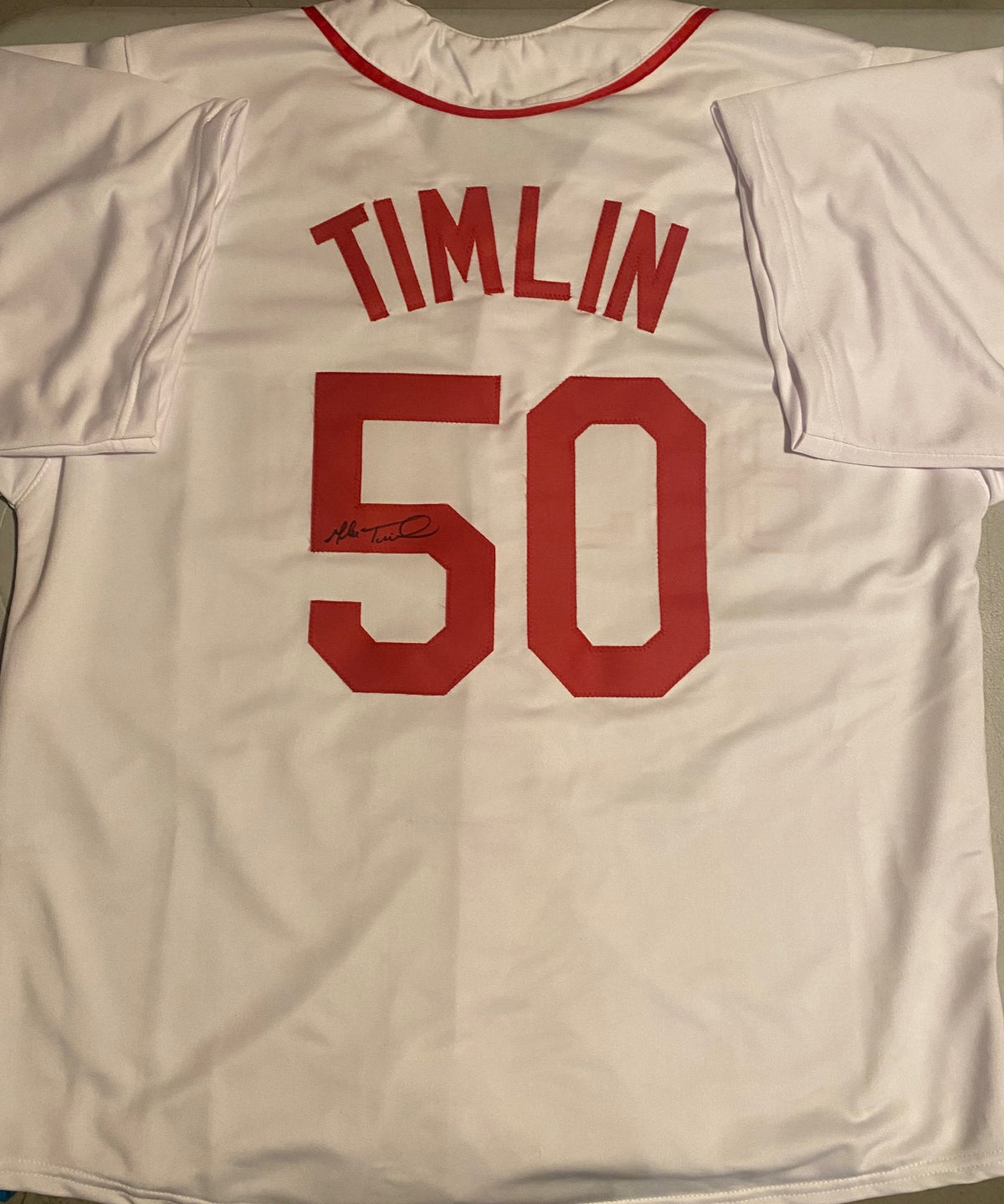 Mike Timlin Autographed Jersey- 01