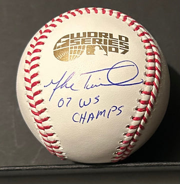 Mike Timlin Autographed 2007 World Series Baseball - 03