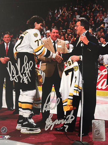 Ray Bourque and Phil Esposito Autographed 8x10 Photo - 01