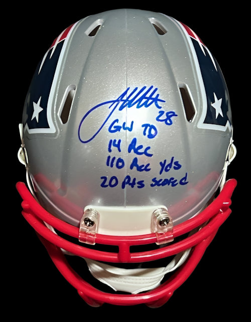 James White Autographed Mini Helmet James White Autographed Mini Helmet