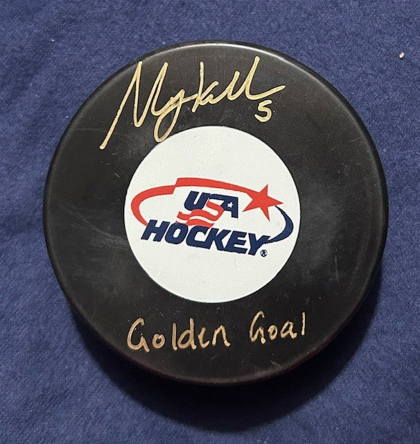 Megan Keller signed USA Golden Goal Puck