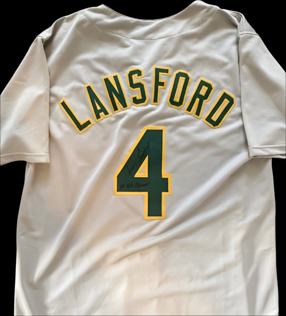 Carney Lansford Autographed Jersey