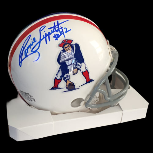 Ronnie Lippett Autographed Mini Helmet