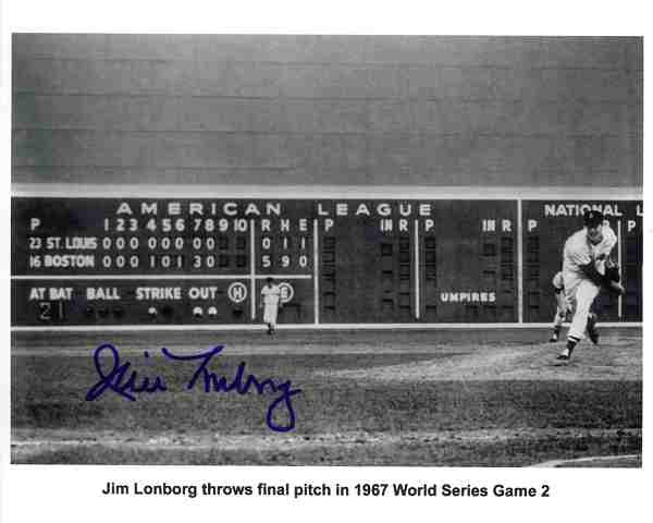 Jim Lonborg Autographed 8x10 Photo - 23