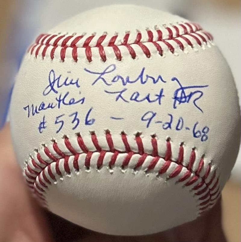 Jim Lonborg Autographed Baseball