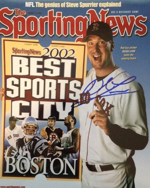 Derek Lowe Autographed 16x20 Photo - 03