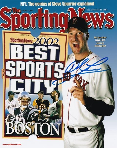Derek Lowe Autographed 8x10 Photo