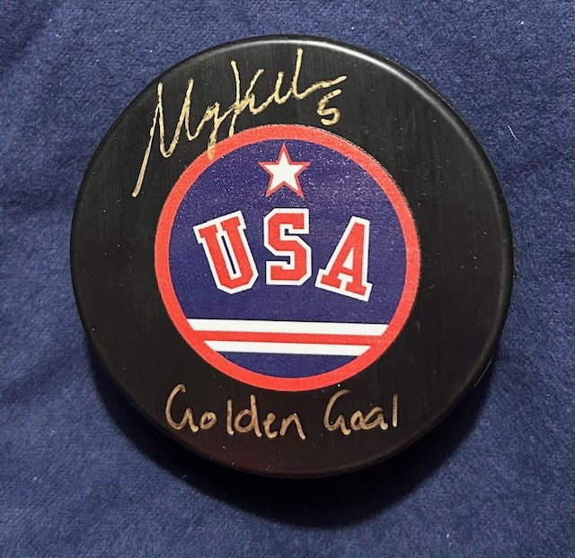 Megan Keller signed USA Puck